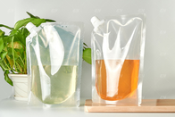 كيس طعام شفاف قابل للشرب صديق للبيئة بحجم 250 مل مع كيس شراب عصير بلاستيكي